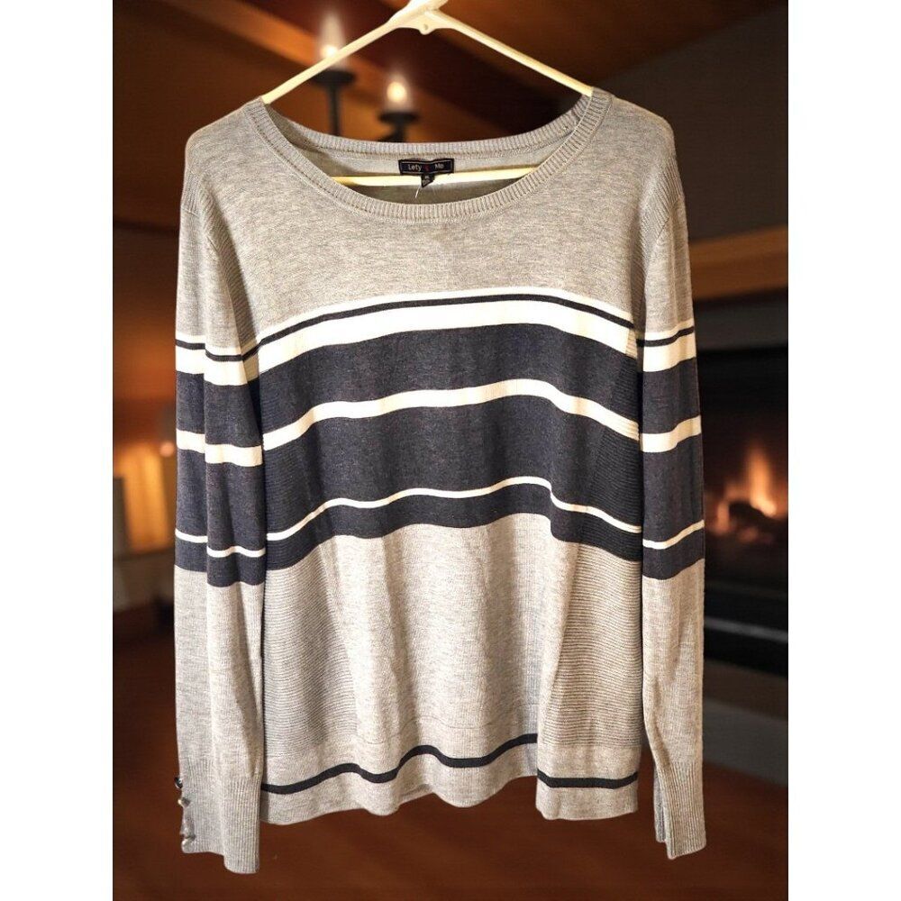 Lety & Me Elsie Ribbed Sweater – XL NWT